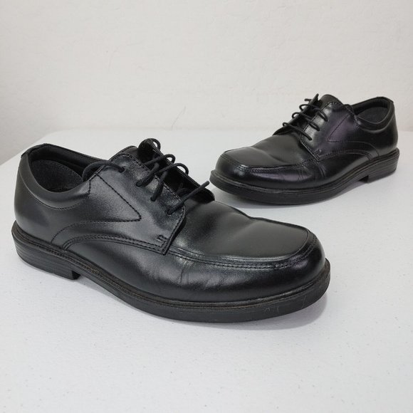 Nunn Bush Black Leather Slip Resistant  Shoes Men\'s Size 9 M